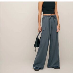 Reformation Ethan Twill Pants Slate - size large